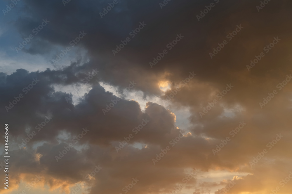 Beautiful dramatic cloud scape, Cloudy sky background.