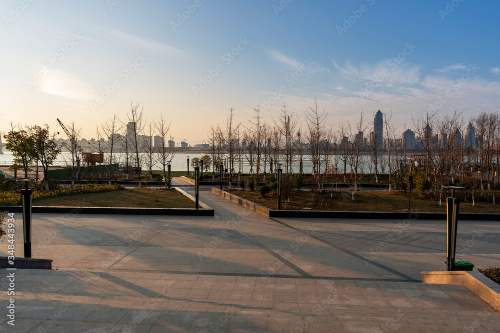 Fototapeta premium Sunset in the city