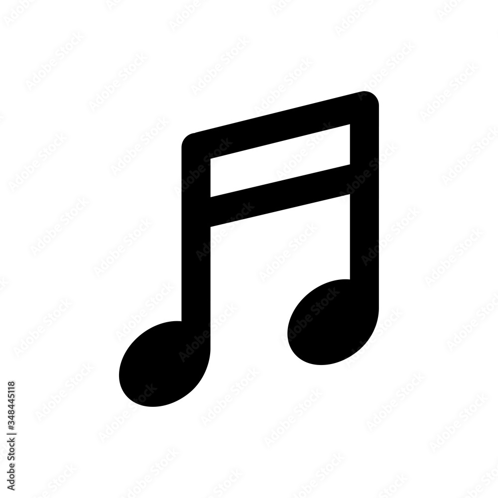 music note icon vector design template