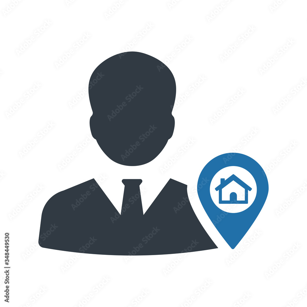 Real Estate Agent Icon Real Estate Agent Icon