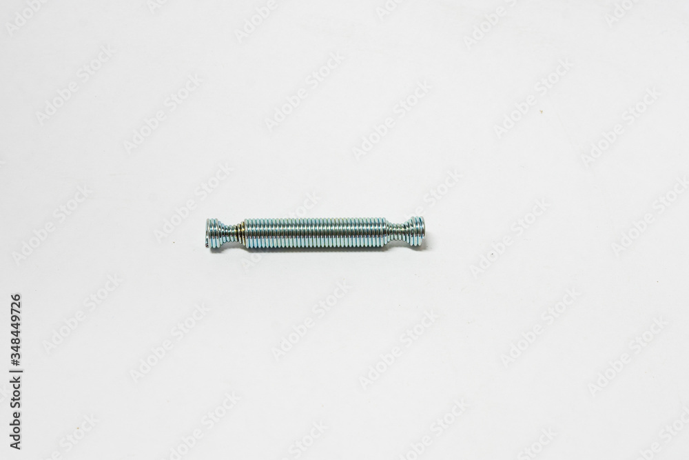 spring part for industrial use on white background. spring part for industrial use on white background.