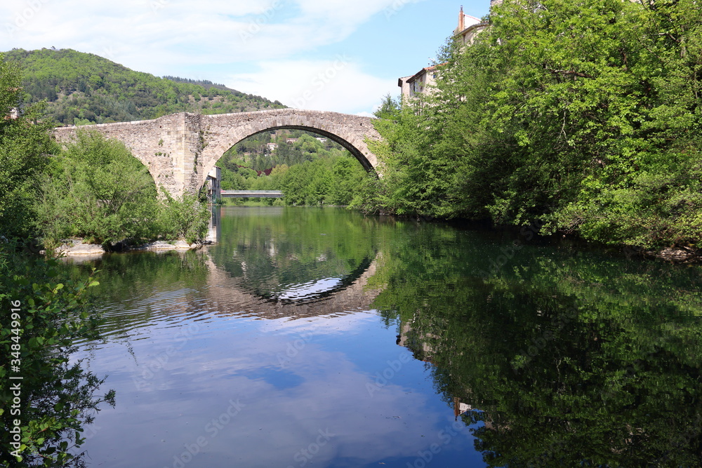 Old bridge in Le Vigan, France