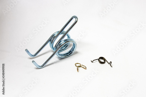 spring part for industrial use on white background.