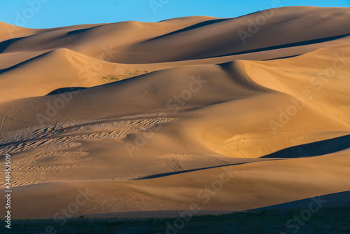 Great sand dune national park  at sunrise Colorado usa.