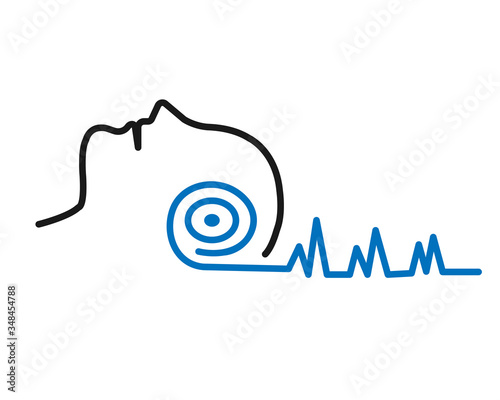 Hypnotherapy diagnose and treatment icon. Hypnotherapy icon