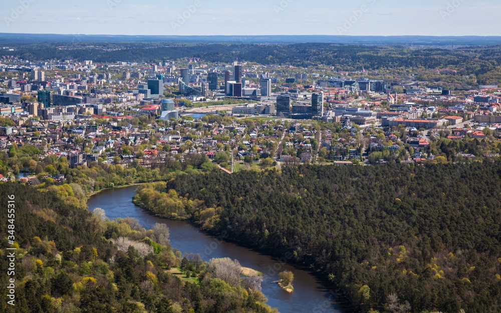 View of the Vilnius city