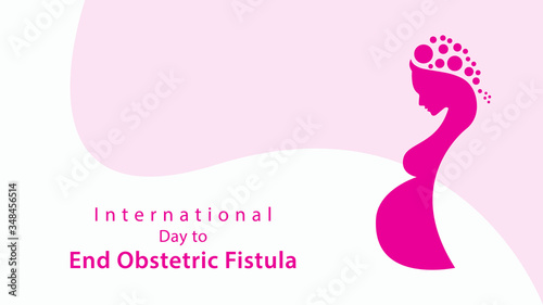 International Day to End Obstetric Fistula. Vector illustration