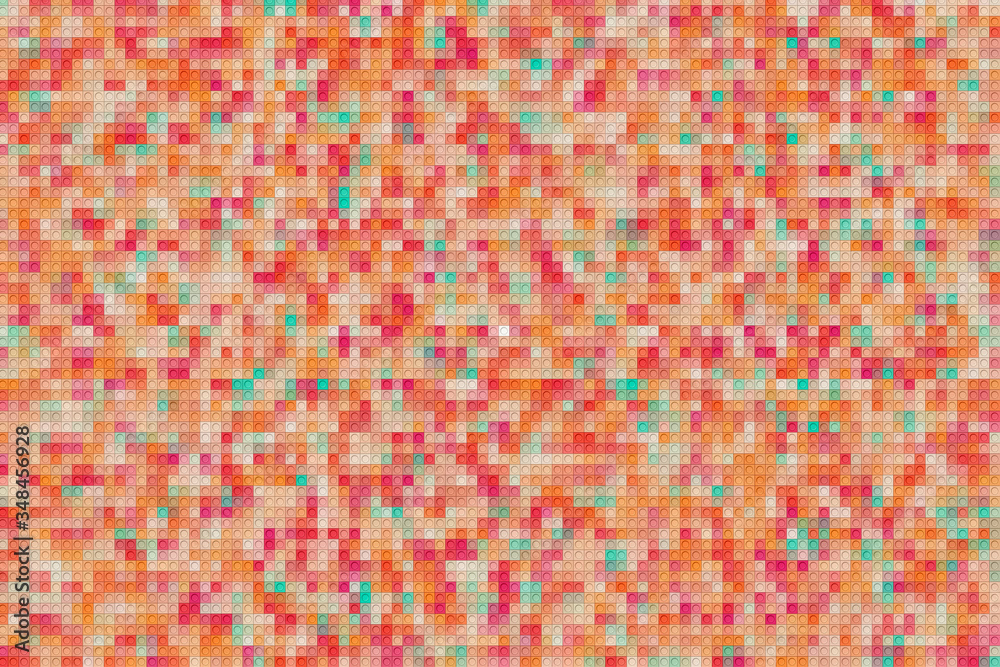 Fototapeta premium Colorful geometric pattern with different shapes. Modern creative texture, minimal flat style