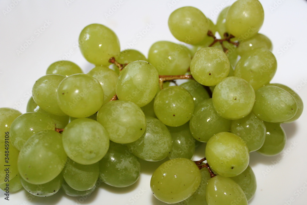 Close up of bunch of grapes on isolated background. Close up of bunch of grapes on isolated background.