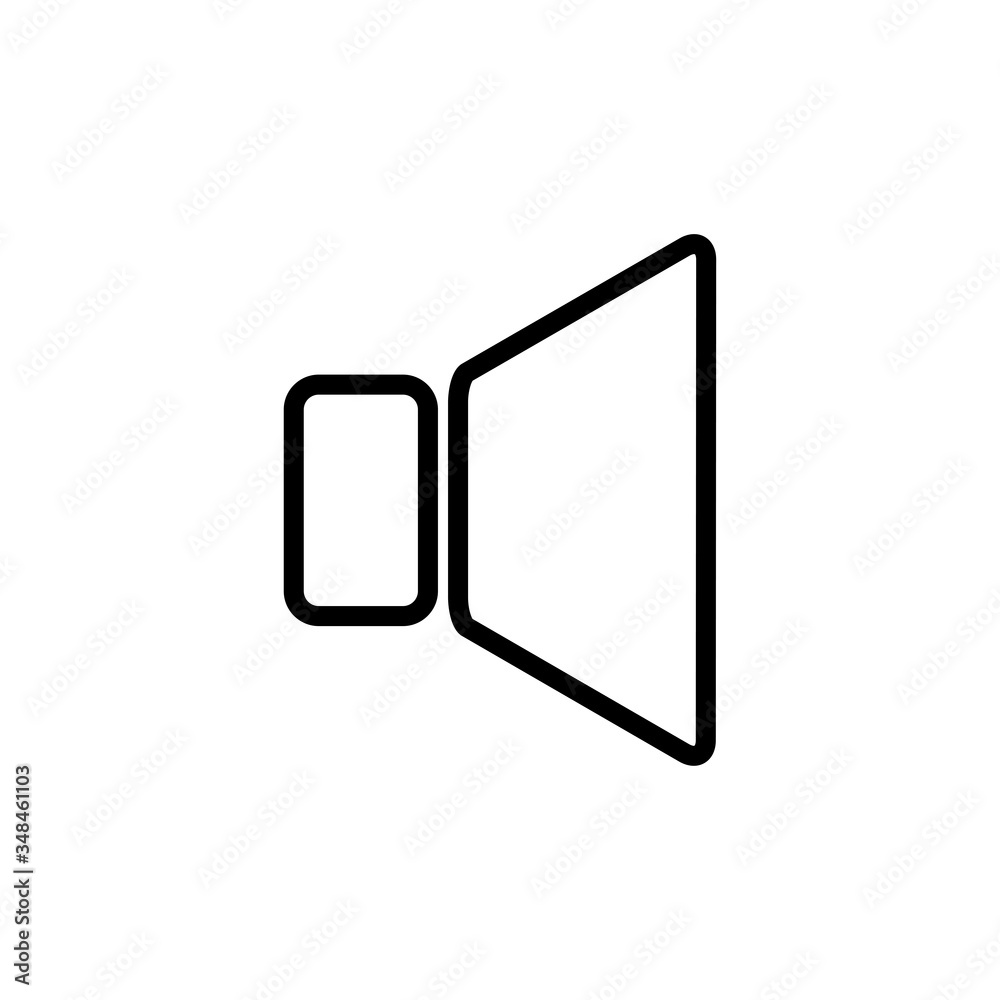 speaker icon vector design template speaker icon vector design template