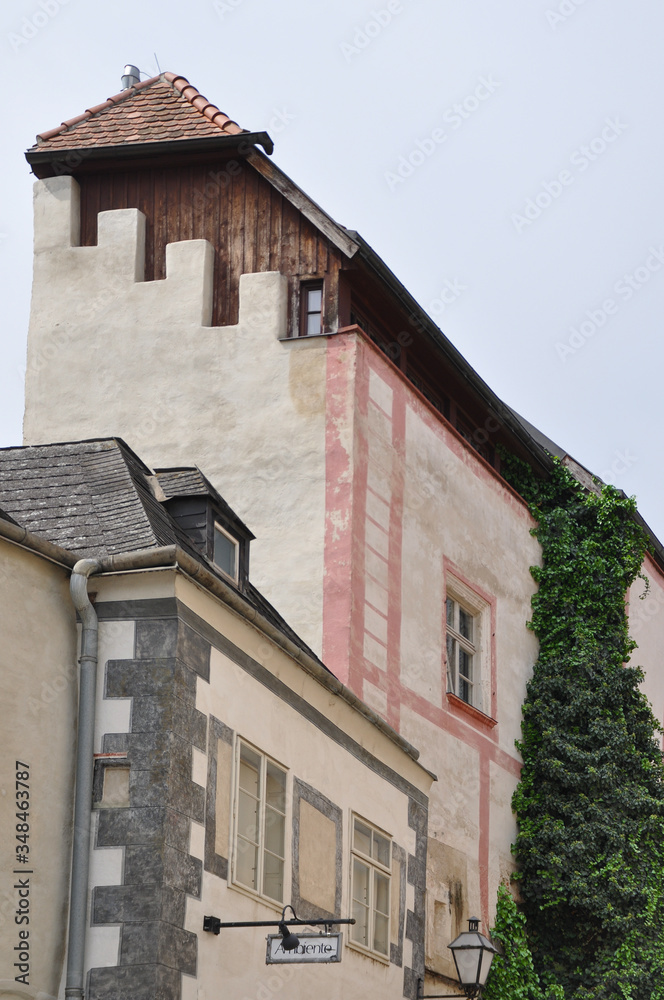 Historical Houses and Facades in Krems/Stein located at the river Danube