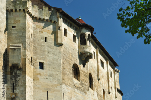 Fototapeta Naklejka Na Ścianę i Meble -  Liechtenstein Castle is a castle near in Lower Austria bordering Vienna. It is on the edge of the Wienerwald (Viennese Forest). Was built in the 12th