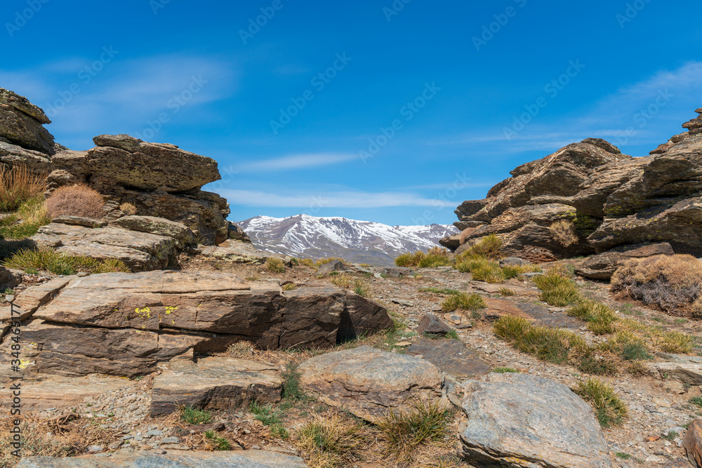 rocks in the viewpoint of Puerto Molina (Spain)


