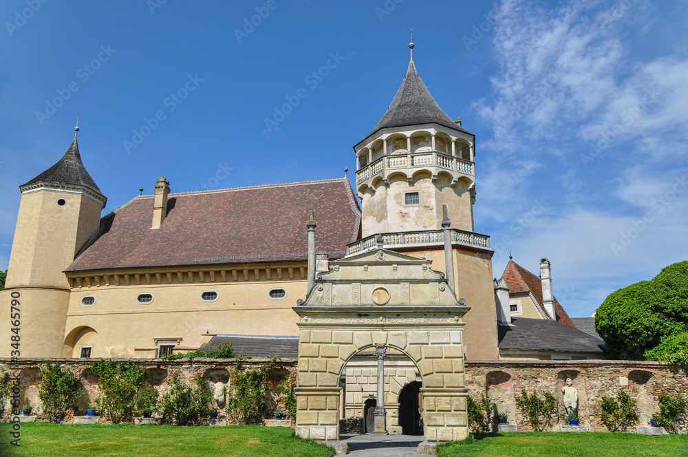 Rosenburg Castle. One of Austria's most visited Renaissance castles situated in the middle of the Naturpark Kamptal nature reserve
