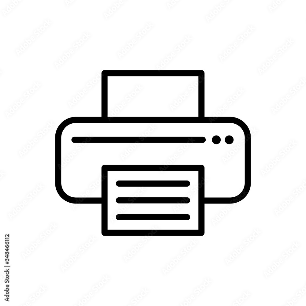 printer icon vector design template printer icon vector design template