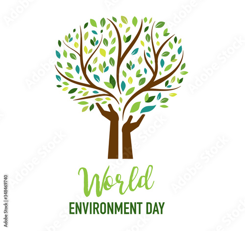 World Environment day, go green concept design. Vector illustration