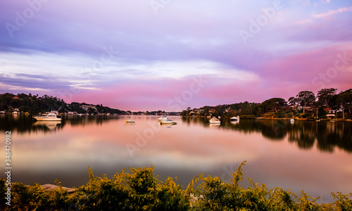 A beautiful sky along Georges River in Como  NSW  Australia