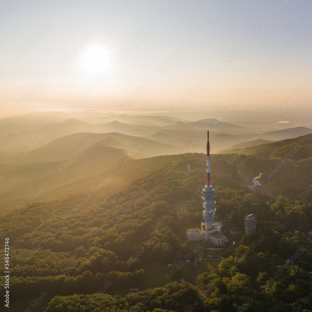 Obraz premium TV tower in Matra, hungary