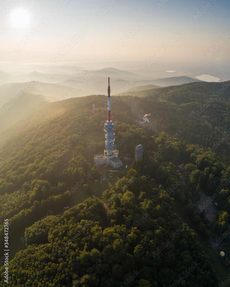Obraz premium TV tower in Matra, hungary