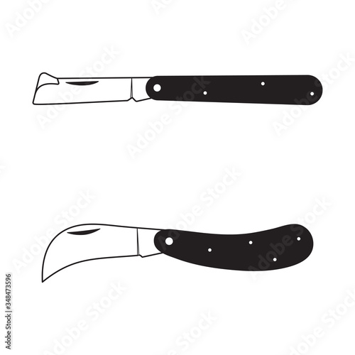Garden Grafting Pruning Knife. Grafting Billhook Knife.
