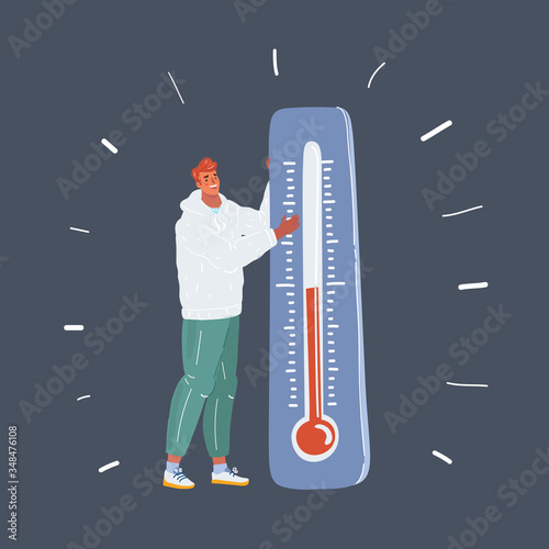 Fashian stail gradient Global Warming Icon. Ecology concept