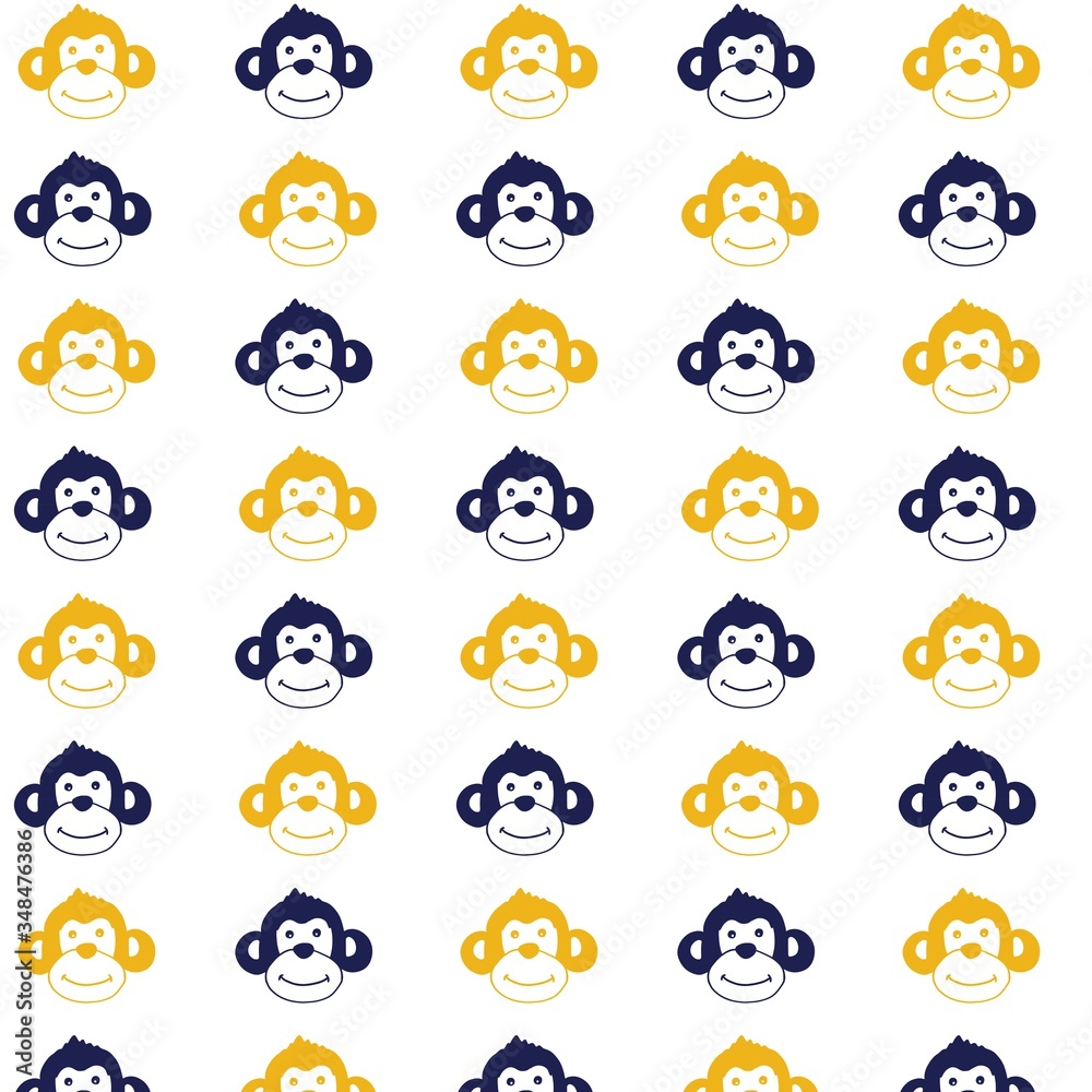 monkey illustration pattern monkey illustration pattern
