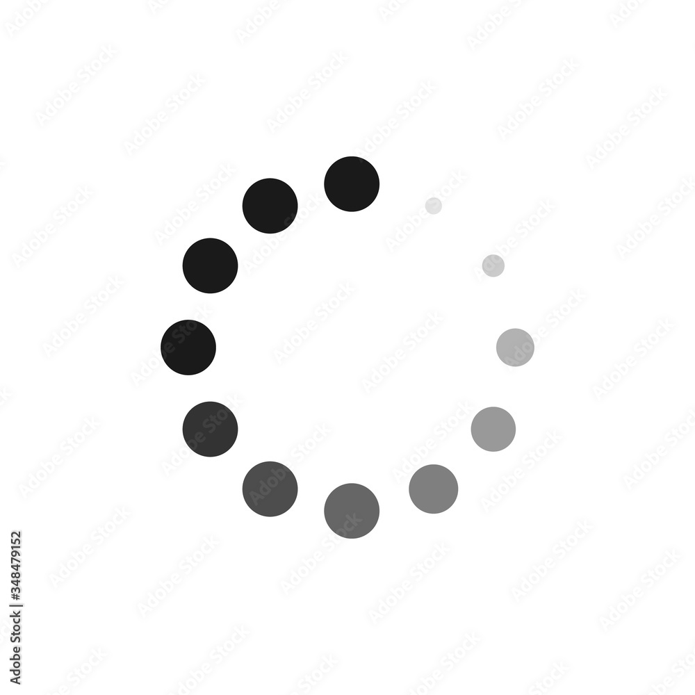 Loading progress or load circle icon Loading progress or load circle icon