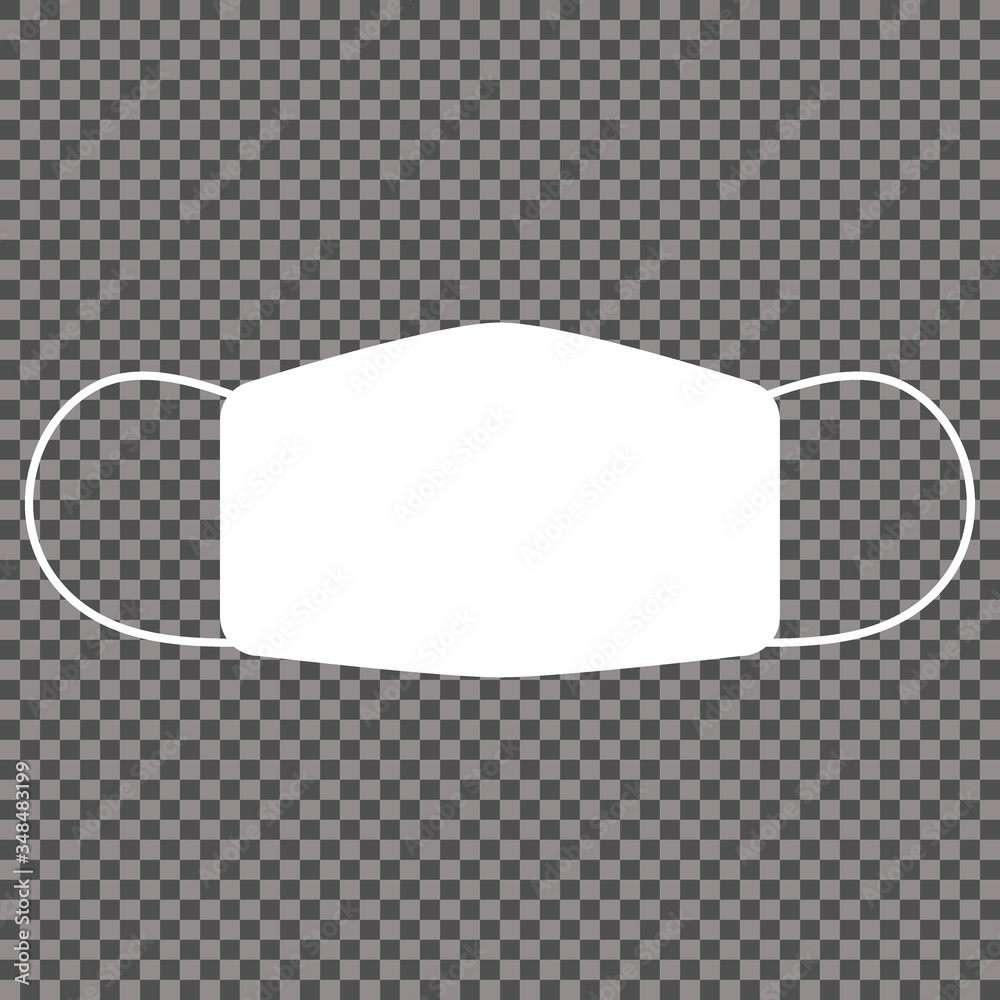 Obraz premium Medical mask vector icon. Vector design illustration