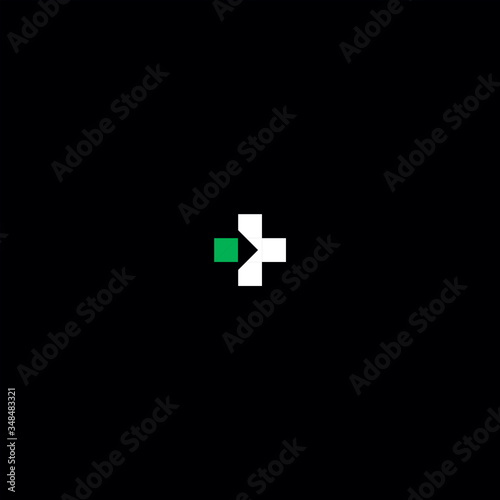 cross logo arrow modern design