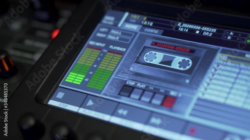 Wallpaper Mural Volume indicator on DJ remote. Torontodigital.ca