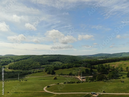 Forest seen from a drone 