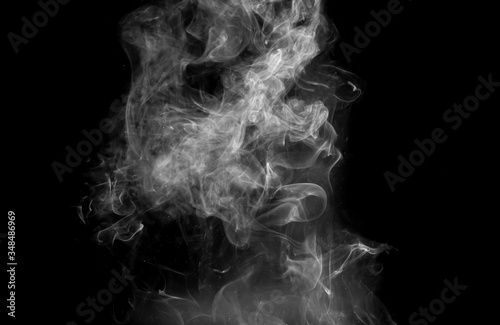 abstractl smoke on dark background. 