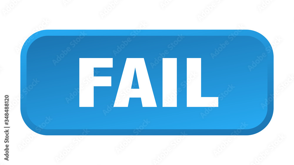 fail button. fail square 3d push button fail button. fail square 3d push button