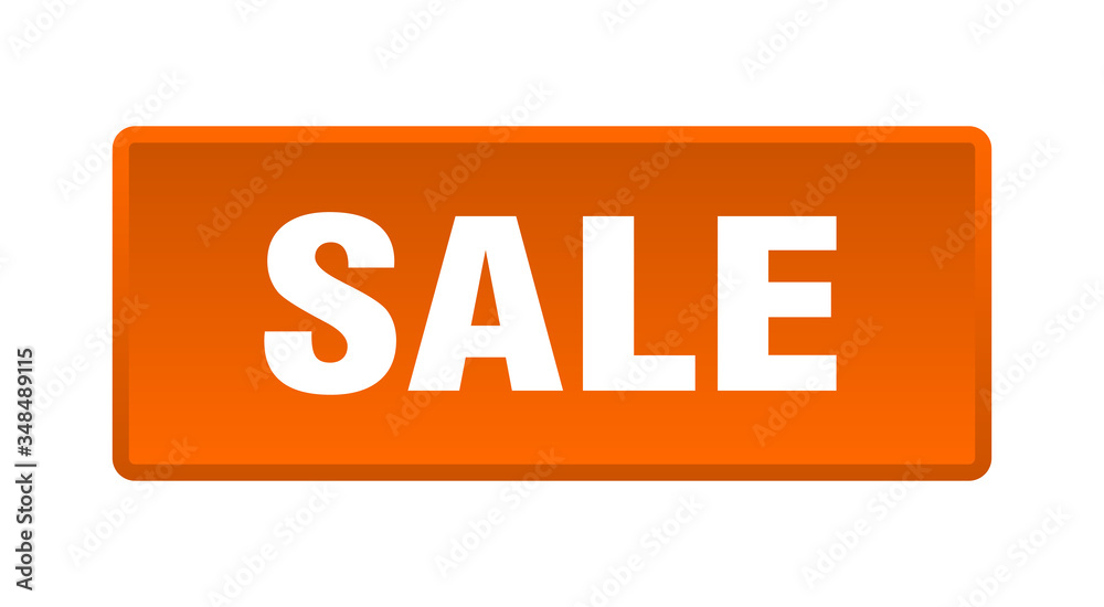 sale button. sale square orange push button sale button. sale square orange push button