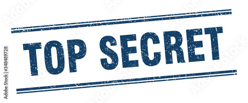top secret stamp. top secret label. square grunge sign