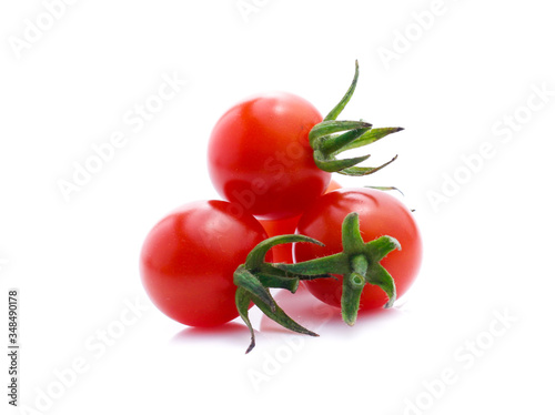 tomatoes isolated on white background photo