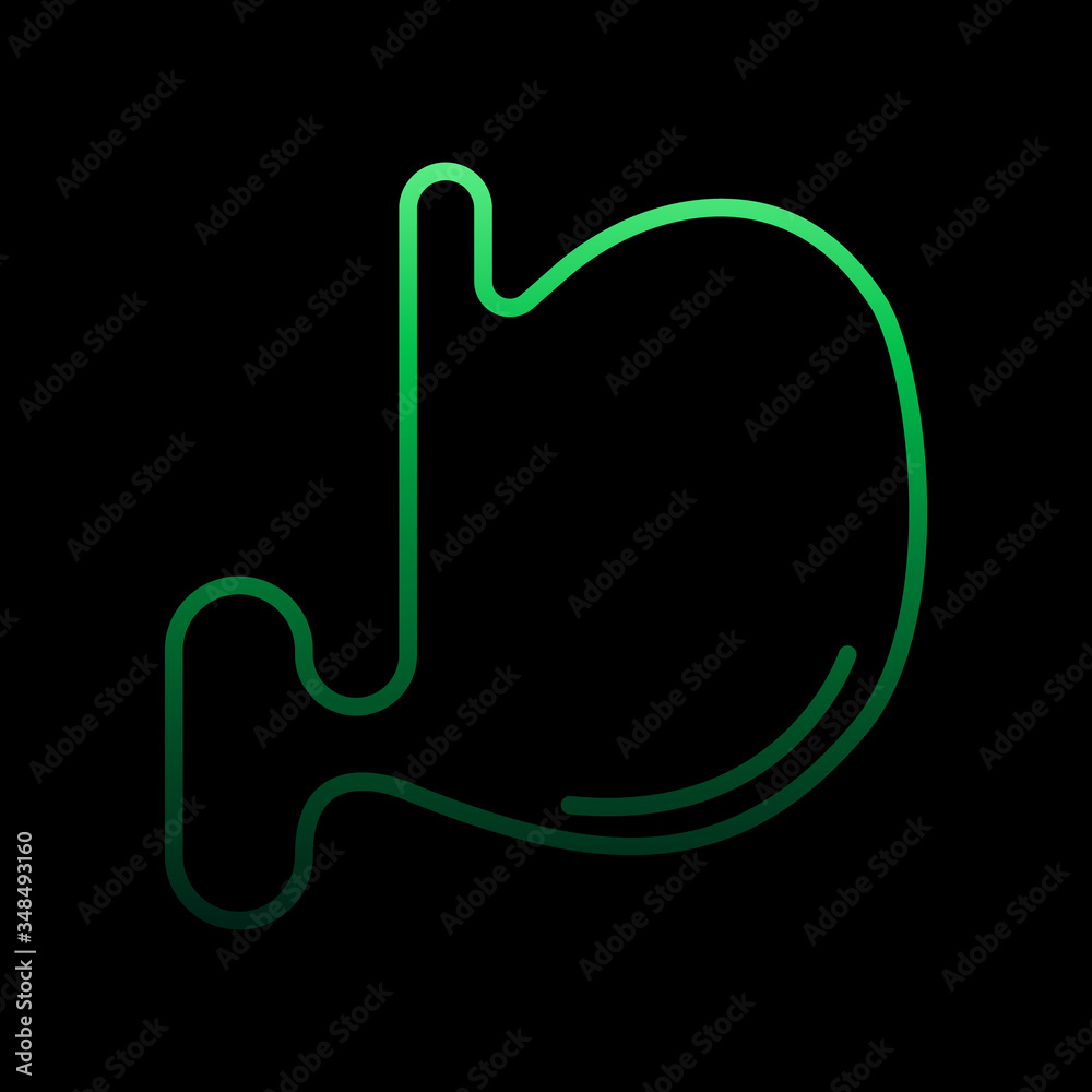 Stomach, organ nolan icon. Simple thin line, outline vector of Human organ icons for ui and ux, website or mobile application Stomach, organ nolan icon. Simple thin line, outline vector of Human organ icons for ui and ux, website or mobile application