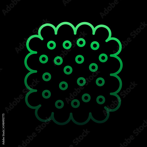 Fat, organ nolan icon. Simple thin line, outline vector of Human organ icons for ui and ux, website or mobile application