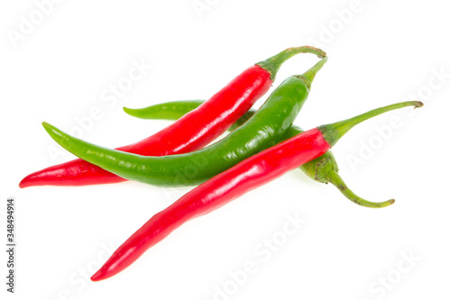 chilli isolated on white background