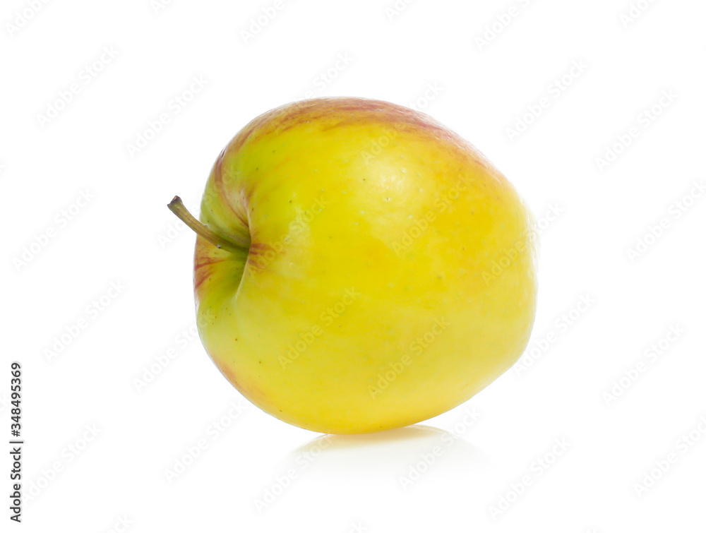 yellow apples isolated