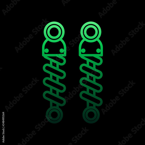 shock breaker nolan icon. Simple thin line, outline vector of motor sports icons for ui and ux, website or mobile application