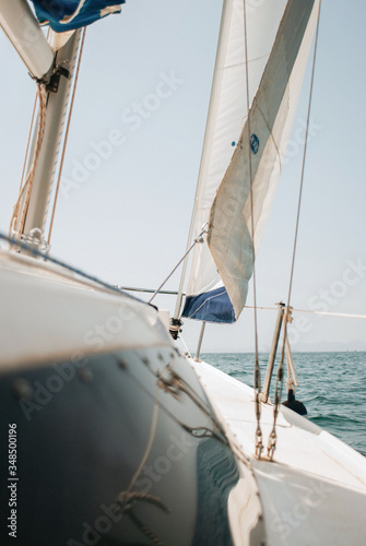 Sailing with sailboat