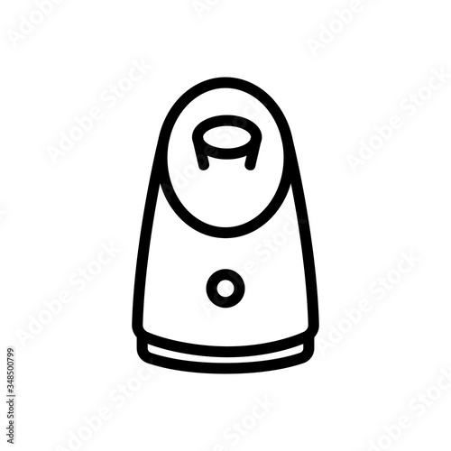 steam humidifier icon vector. steam humidifier sign. isolated contour symbol illustration
