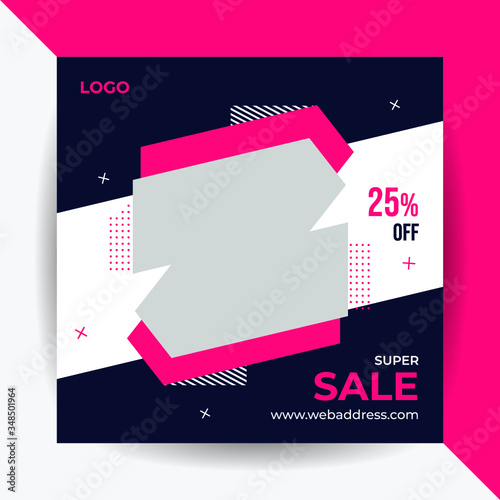 Sale Social media post banner template