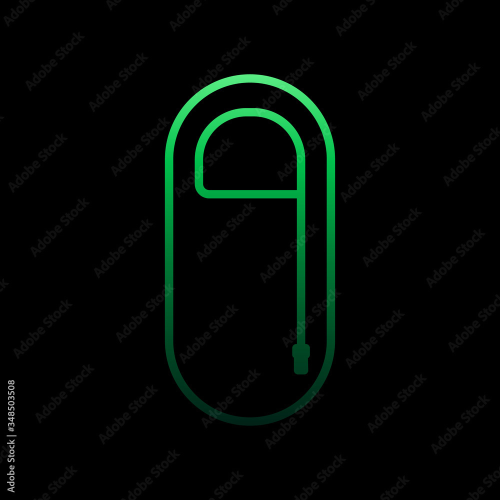sleeping bag line nolan icon. Simple thin line, outline vector of camping icons for ui and ux, website or mobile application sleeping bag line nolan icon. Simple thin line, outline vector of camping icons for ui and ux, website or mobile application