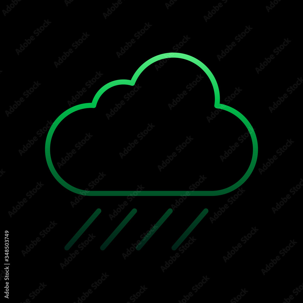 rain line nolan icon. Simple thin line, outline vector of camping icons for ui and ux, website or mobile application rain line nolan icon. Simple thin line, outline vector of camping icons for ui and ux, website or mobile application