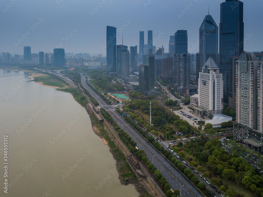Panoramic view of Nanchang, the capital of Jianxi