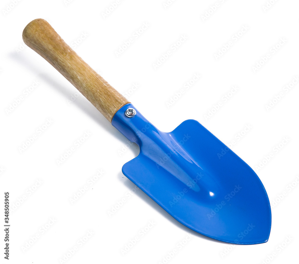 Garden tools shovel and fork isolated on white background Garden tools shovel and fork isolated on white background