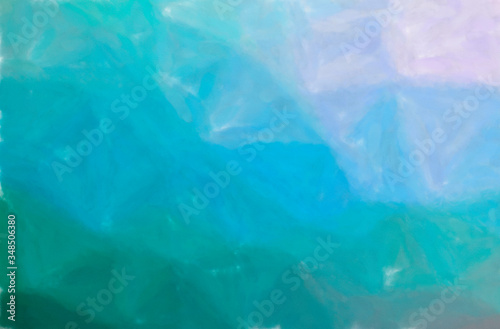 Abstract illustration of blue and green Watercolor Wash background