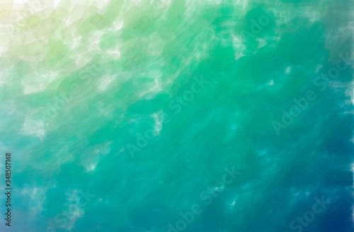 Abstract illustration of blue and green Watercolor with low coverage background